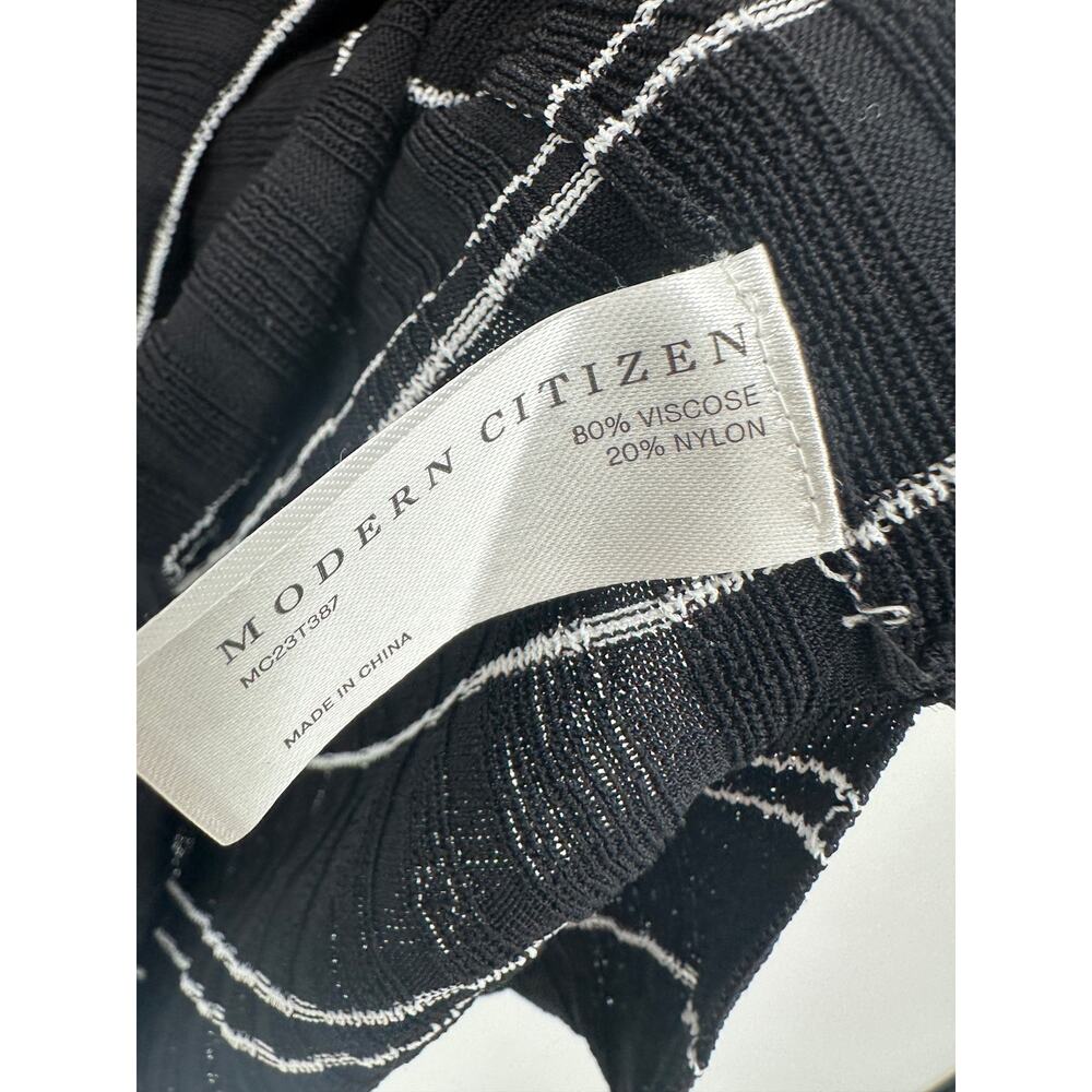 Modern Citizen Mijal Striped Sweater Tank Small Black White Ribbed MC23T387 - Picture 7 of 7